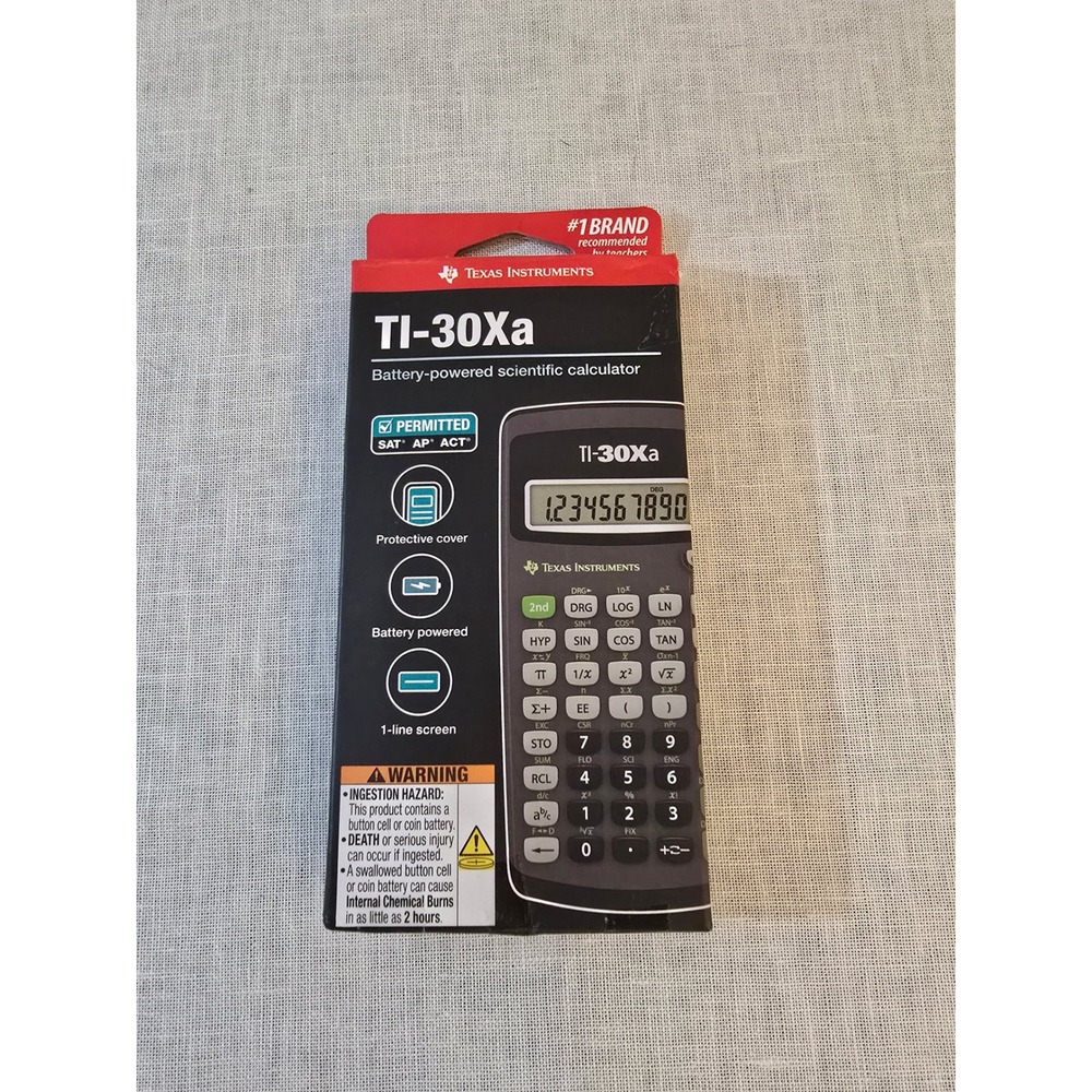 Texas Instruments TI-30Xa Scientific Calculator Black SAT AP ACT NIB New